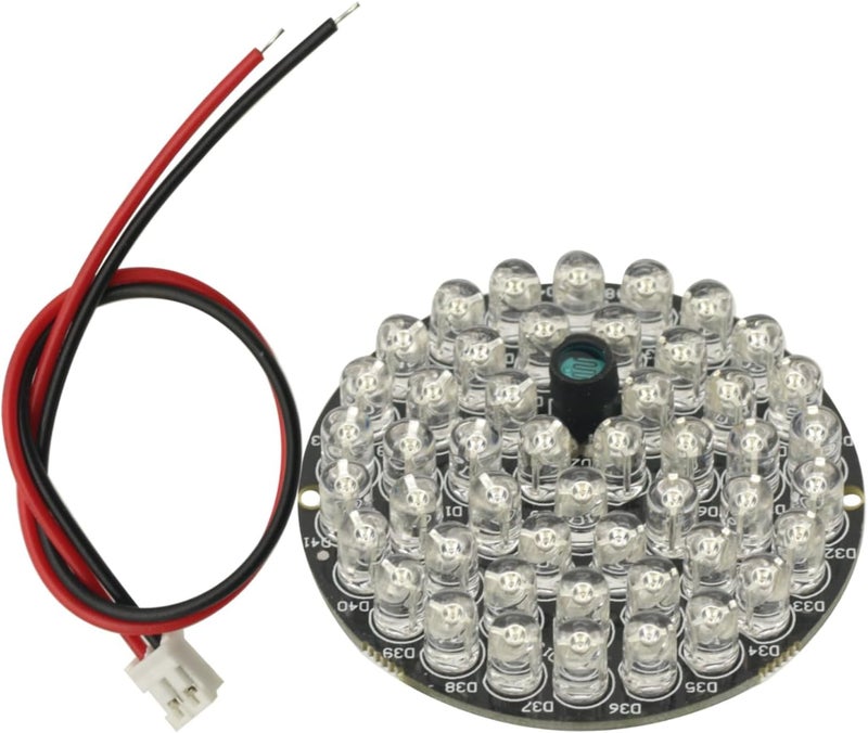 GODIYMODULES 850nm 48pcs LED IR Illuminator Infrared Night Vision Light Lamp for CCTV Camera IR Illuminators - Image 1